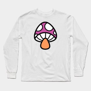 Lesbian Mushroom Discrete Pride Flag Long Sleeve T-Shirt